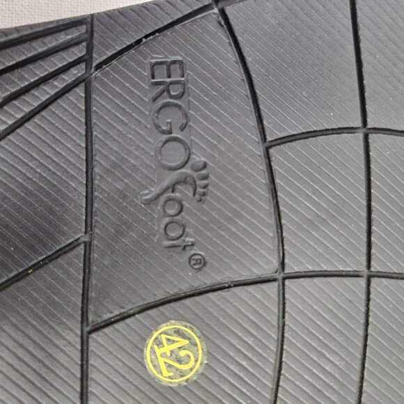 ERGOfoot Orthotic Flip Flops High Arch Support  Black Ombre Unisex Sz 42 - Picture 10 of 10